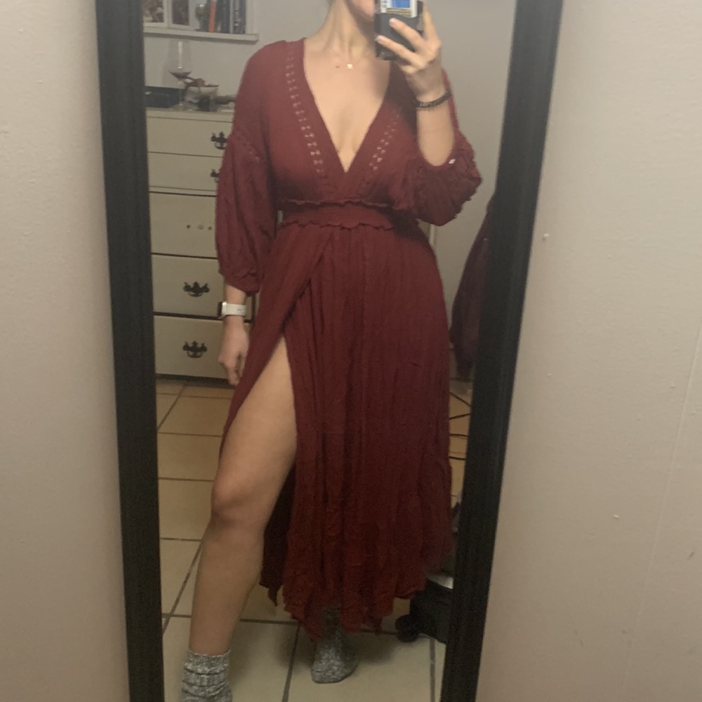 Free People Crimson Dress